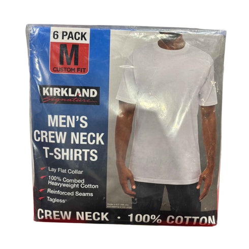 Kirkland Signature メンズ ホワイトTシャツ 6枚パック Mサイズ - ナショナルマート通販